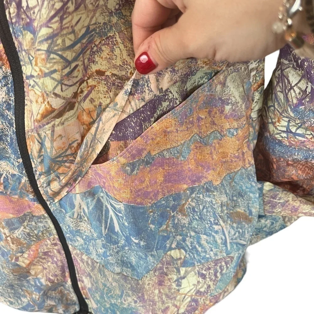 COPY - EUC Nike Trail windbreaker running hiking jacket, multicoloured, size sm… - Picture 3 of 12